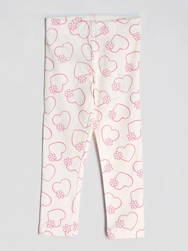 Moudda LC Waikiki - Pack jersey stretch Fille Imprimé écru - Tunisie 3