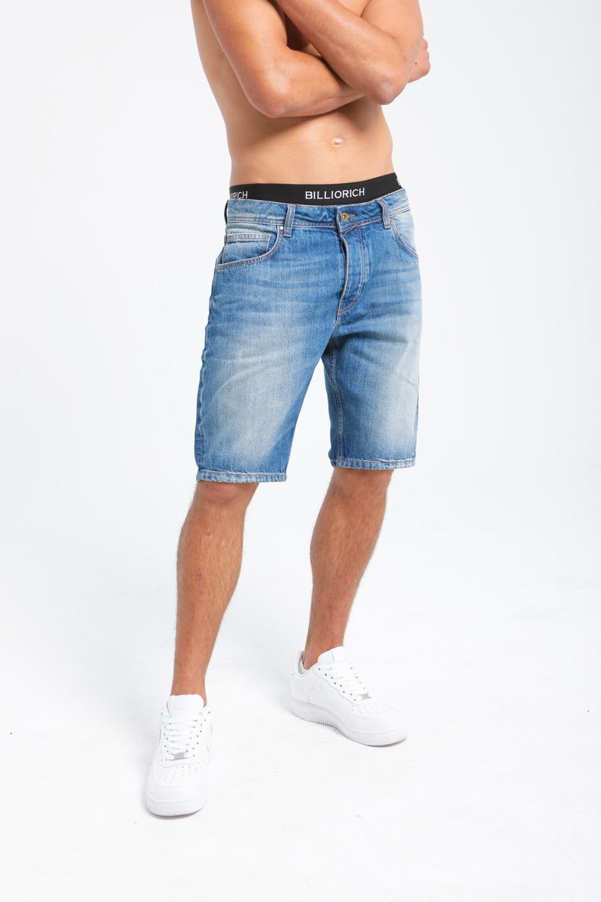 Moudda Billiorich - Short en Jean Homme - Coupe Droite - 5