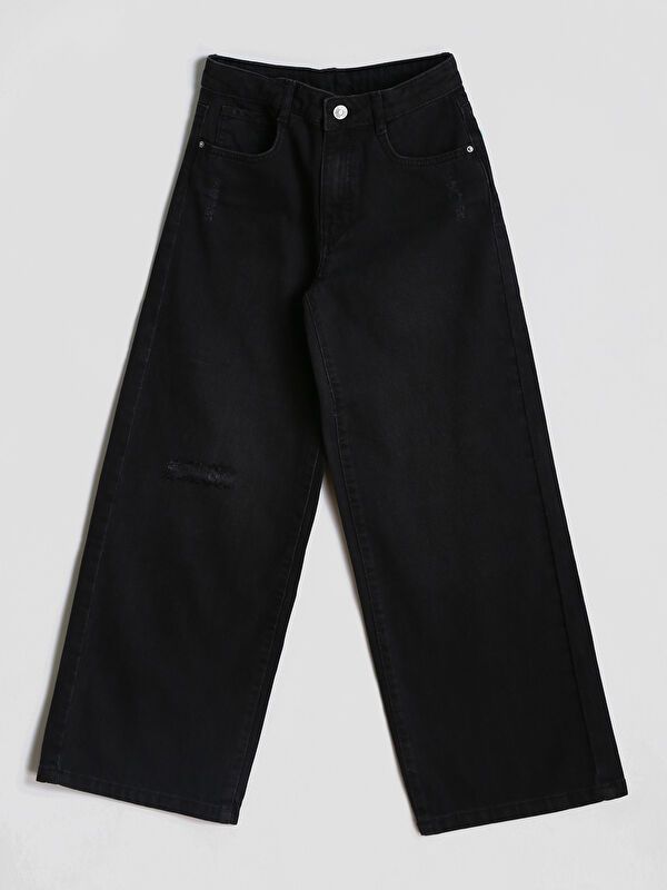 Moudda LC Waikiki - Pantalon tissé en denim Fille Rodéo noir - Tunisie 1