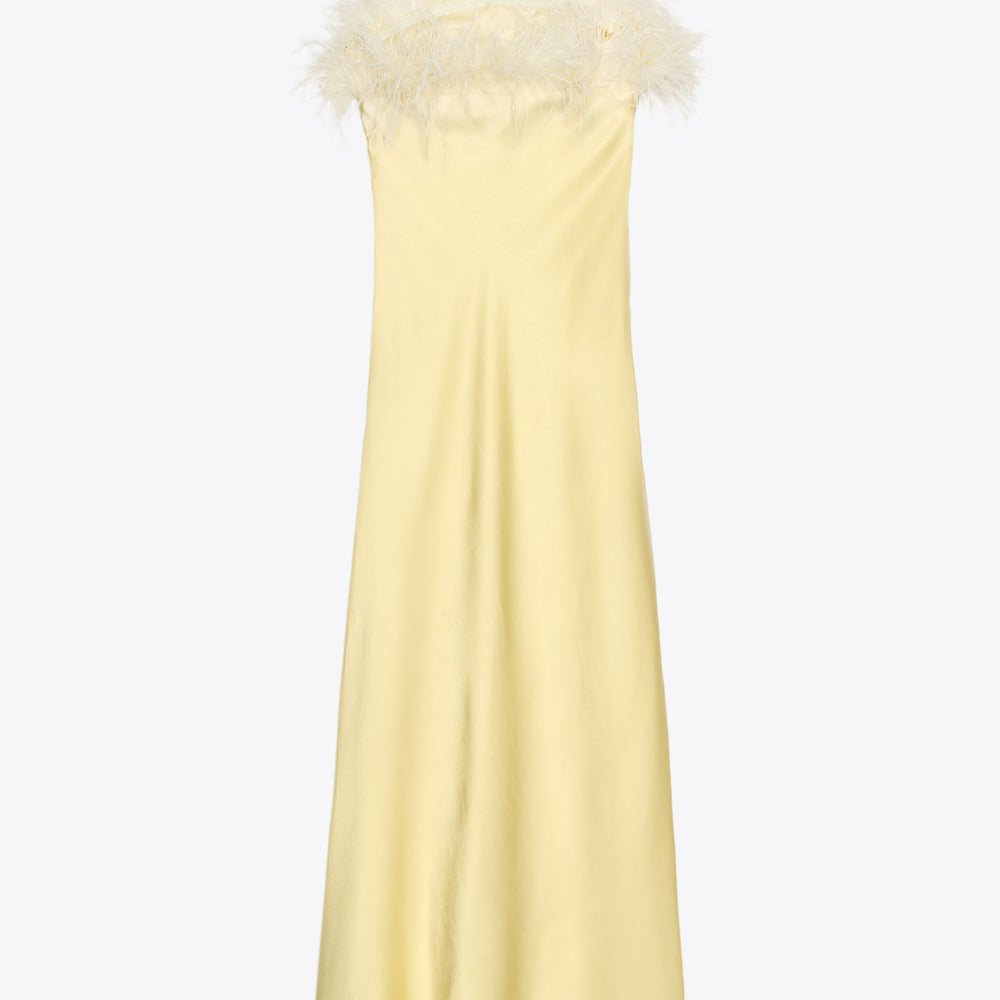 Moudda ZARA - Robe Midi Satin - Motif & Plumes - Tunisie 2