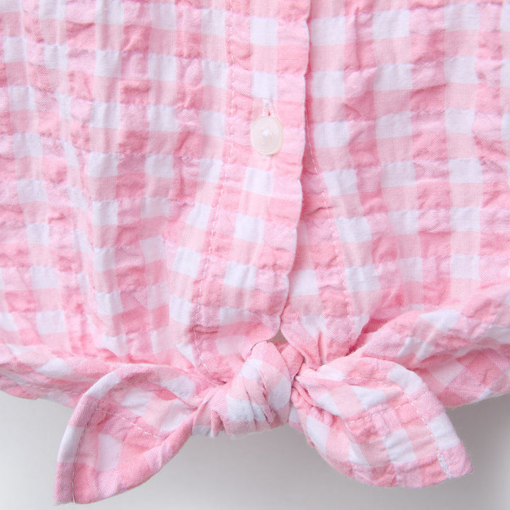 Moudda ZARA - Chemise Enfant - Vichy & Patch (Collection Sargas) - Tunisie 4