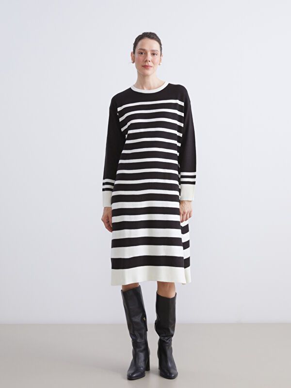 Moudda LC Waikiki - Robe à manches longues en tricot cv pour Femmes - Tunisie 1