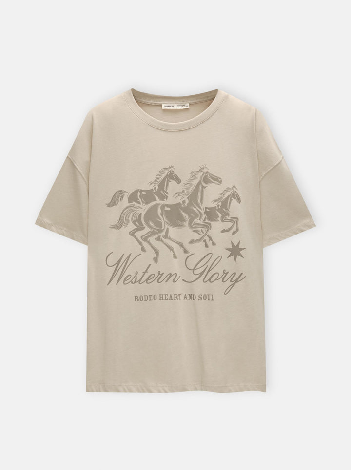 Moudda PULL & BEAR - Body Graphique Cowboy Rodeo - Tunisie 3