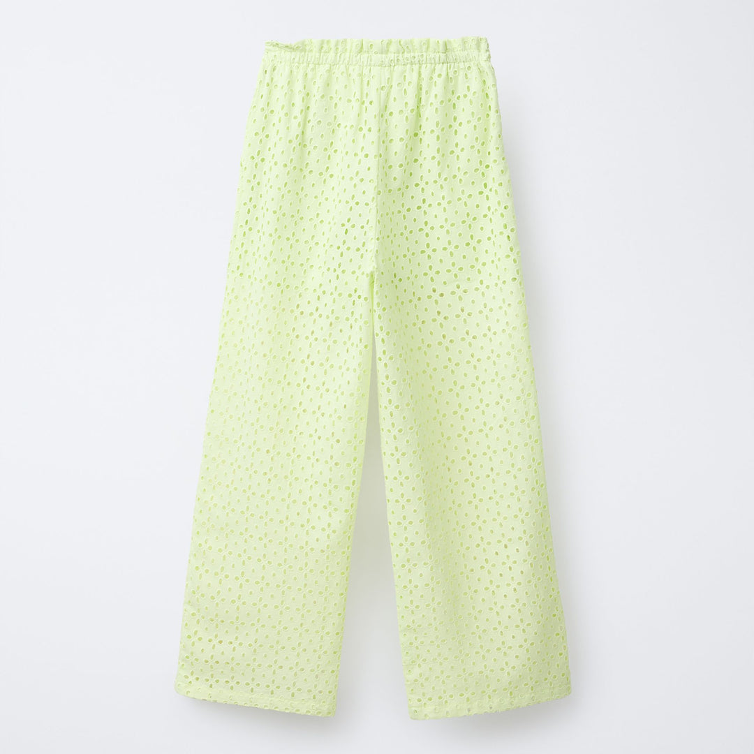 Moudda ZARA - Pantalon Fille - Schiffli & Vert Citron - Tunisie 2