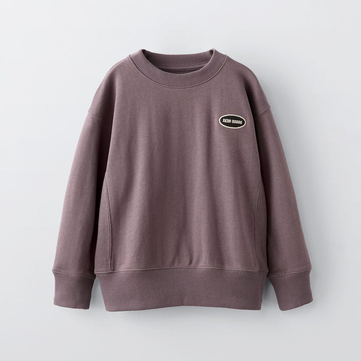 Moudda ZARA - Sweat boxy basique, patch brodé (bleu surf) - Tunisie 1