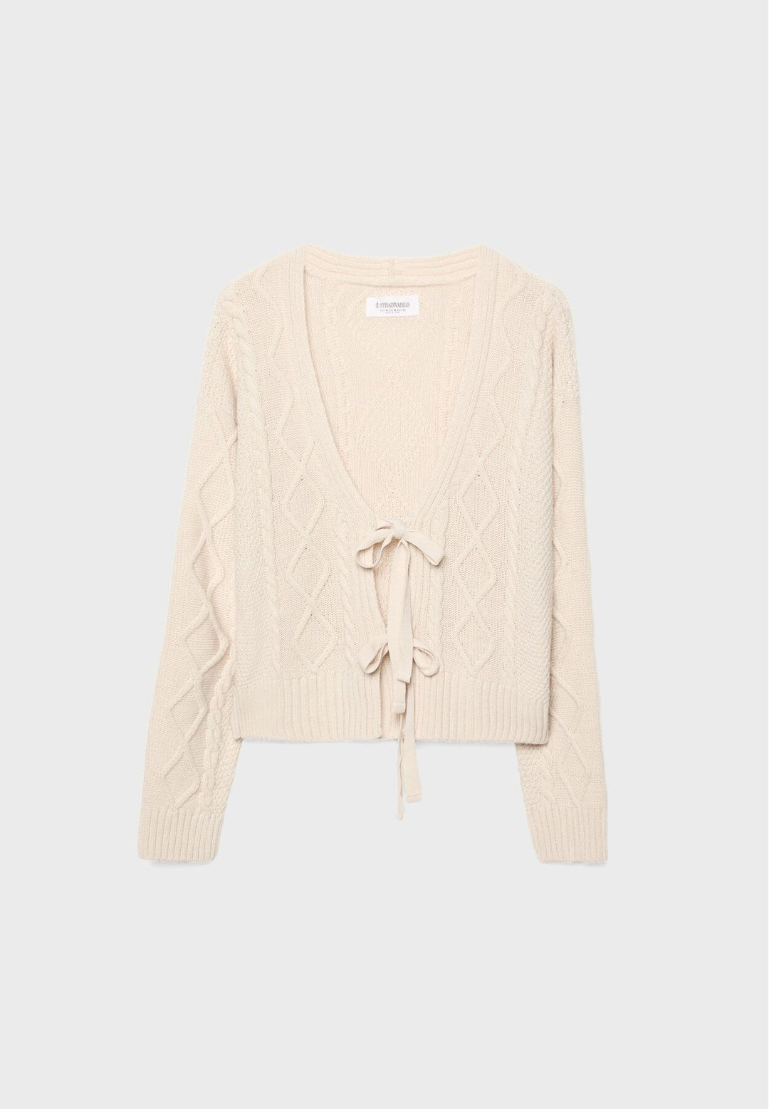 Moudda STRADIVARIUS - Cardigan en Maille à Tresses avec Nœuds - Tunisie 2