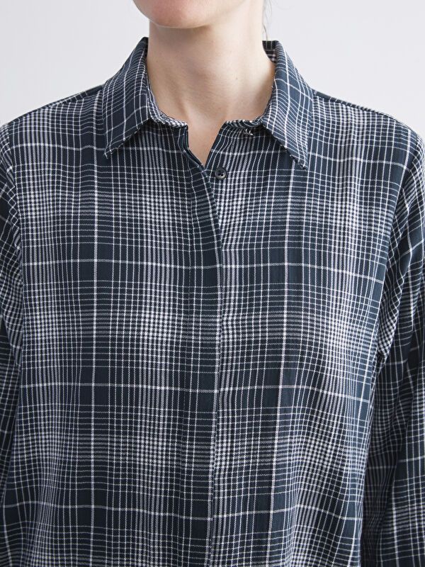 Moudda LC Waikiki - Tunique à manches longues Femme À carreaux noirs - Tunisie 3