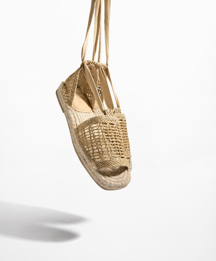 Moudda Oysho - Sandales en Jute Tressées à Lacets Taille 35-36 - Tunisie 4