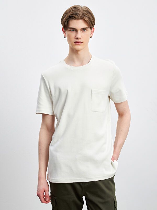 Moudda LC Waikiki - T-shirt basique en jersey à manches courtes pour Hommes - Tunisie 1