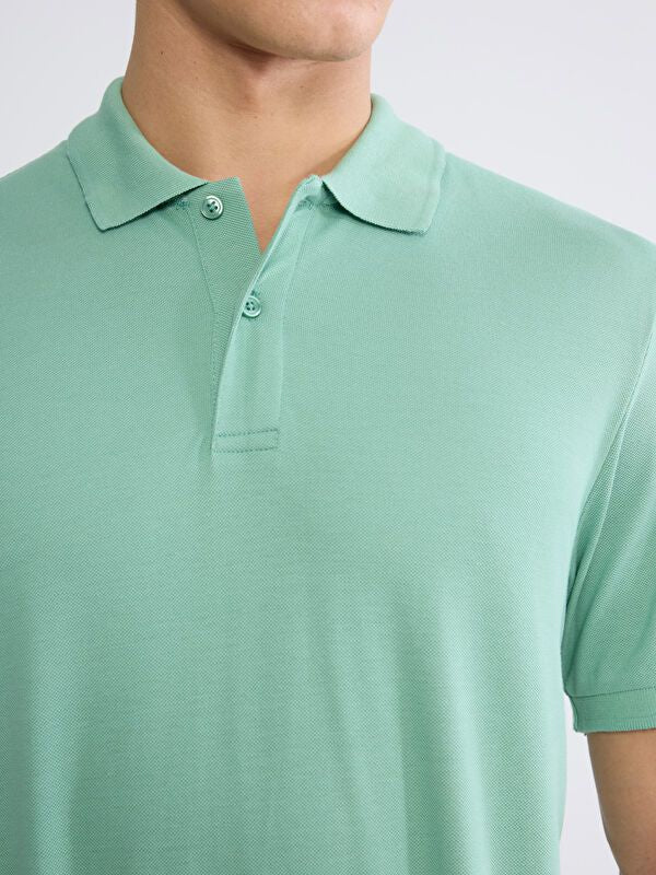 Moudda LC Waikiki - T-shirt col polo basique manches courtes en jersey pour Homme - Tunisie 3