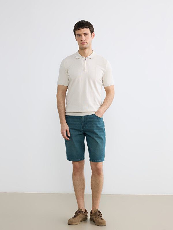 Moudda LC Waikiki - Bermuda en denim pour Homme couleur Rodeo vert - Tunisie 1