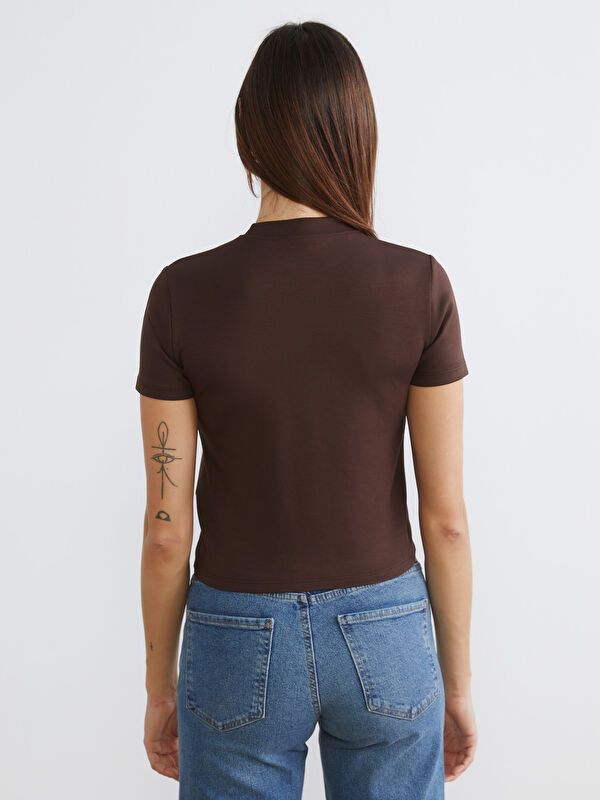 Moudda LC Waikiki - Body basique manches courtes en jersey pour Femme - Tunisie 4