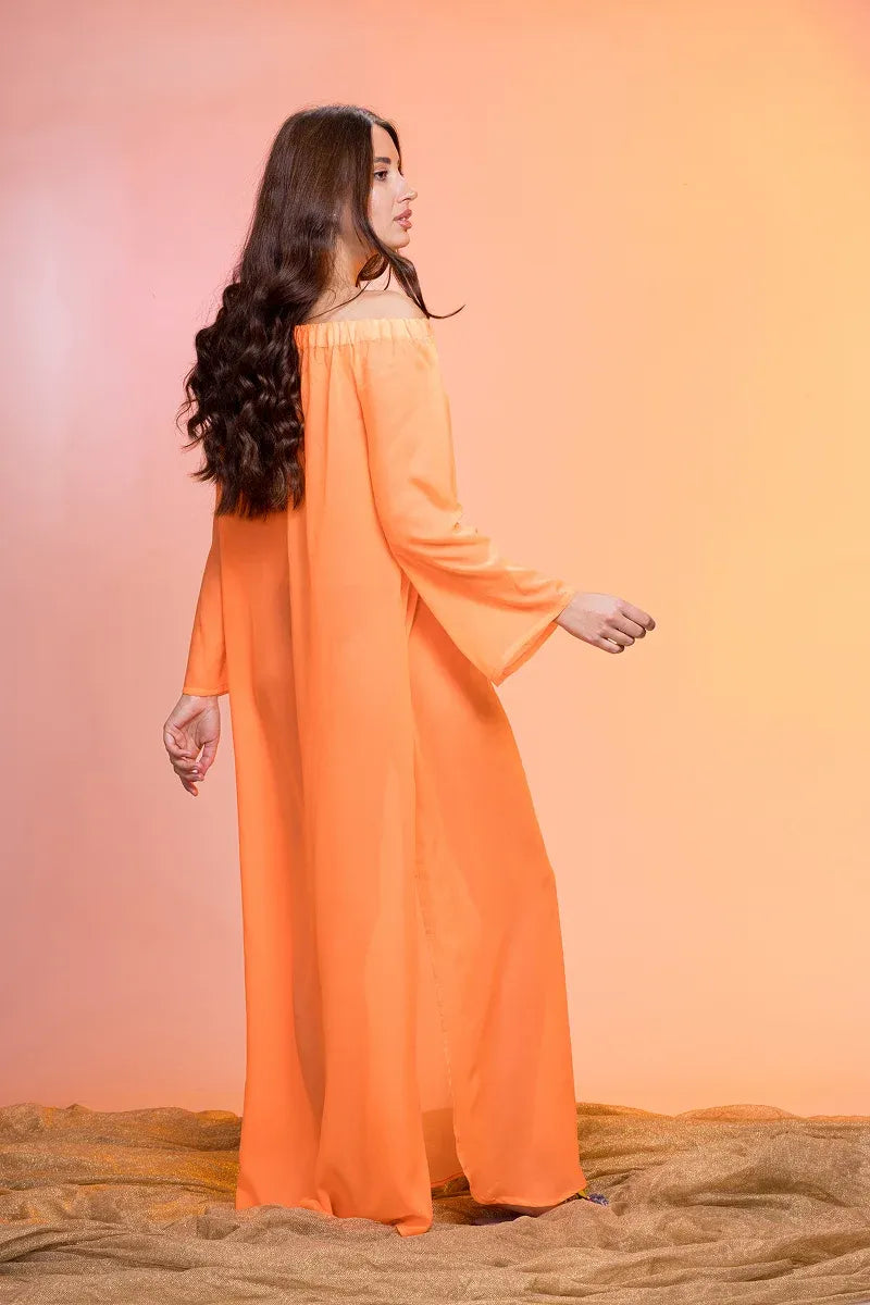Moudda Tresors De Mimi - Robe de plage Tiaré Orange - Tunisie 2