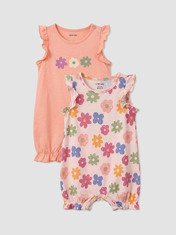 Moudda LC Waikiki - Combinaison bébé manches courtes en jersey pour Fille - Tunisie 1