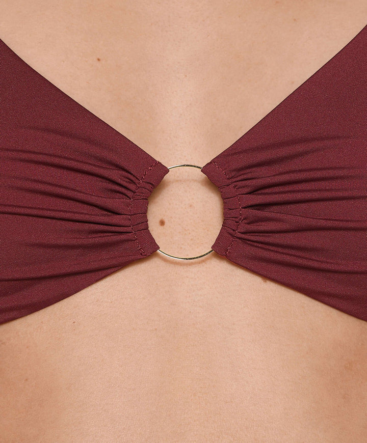 Moudda Oysho - Culotte Halter Mousse Extra Sans Armatures Halter avec Détail Armatures - Tunisie 4