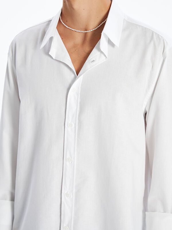 Moudda LC Waikiki - Chemise tissée manches longues Homme Buxe blanc - Tunisie 3