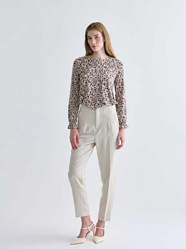 Moudda LC Waikiki - T-shirt fin à manches longues en jersey imprimé cv pour Femmes - Tunisie 2