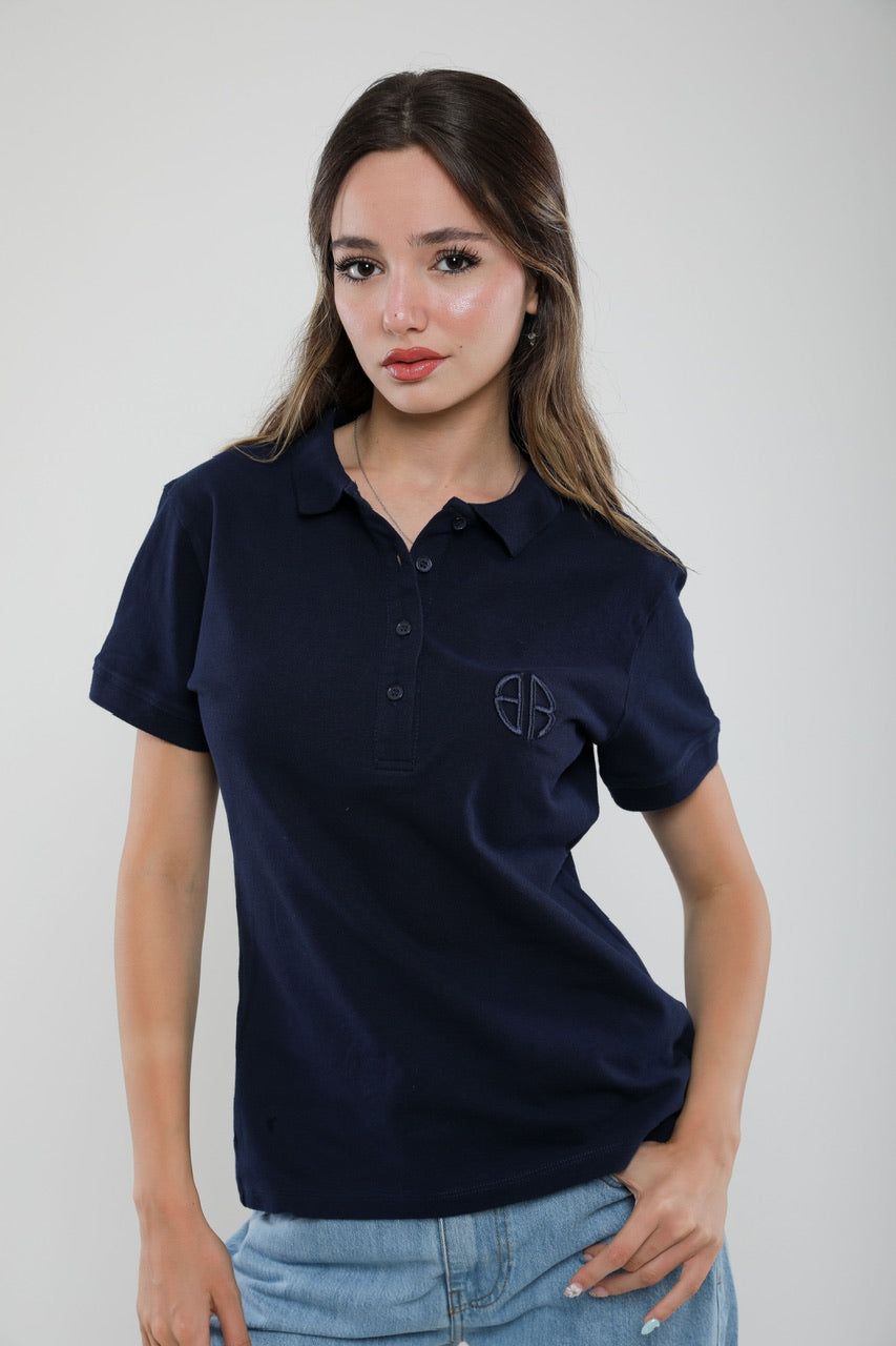 Moudda Billiorich - Polo Femme Slim Fit en Piqué de Coton - Tunisie 1