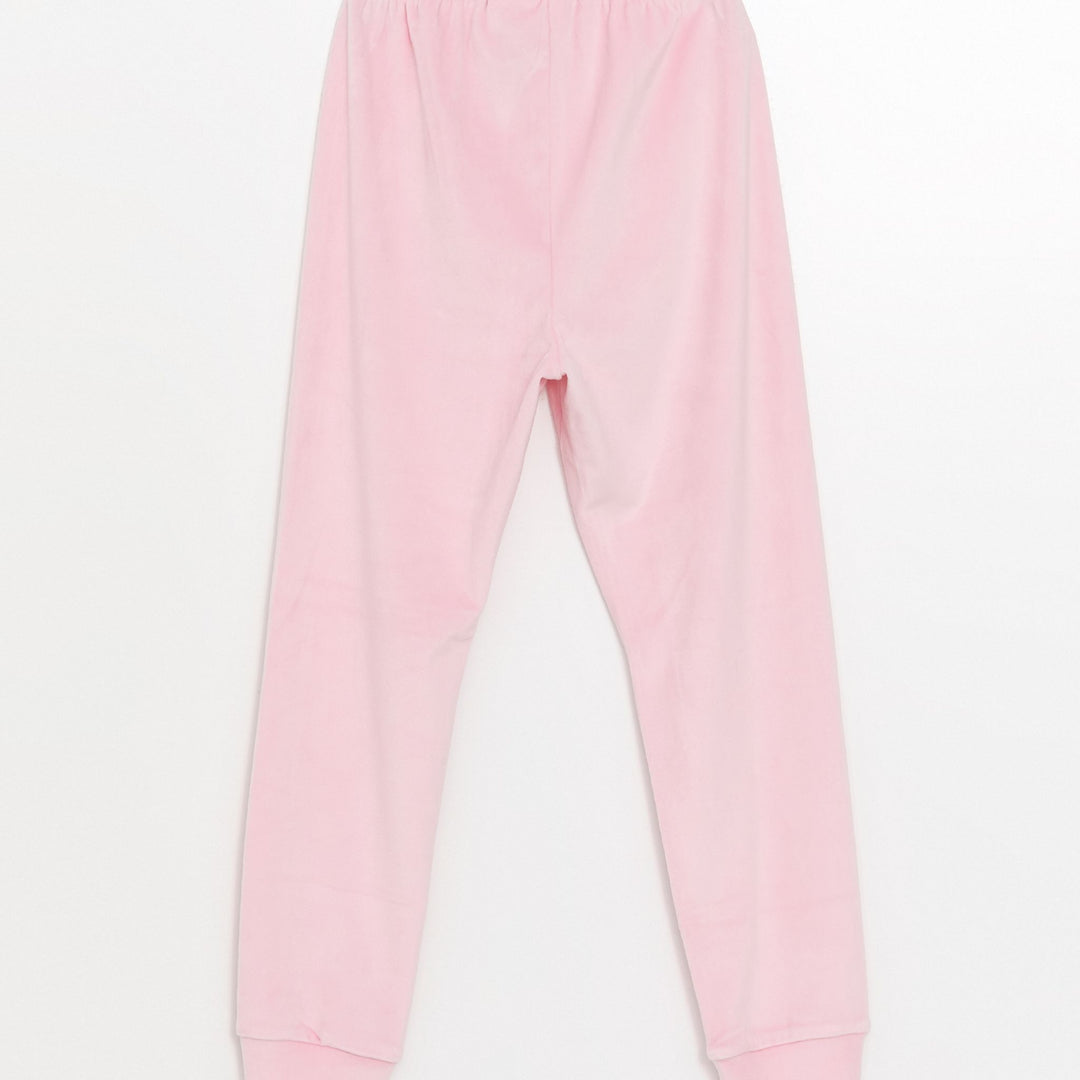 Moudda LC Waikiki - Pyjama en jersey manches longues épais Fille Rose - Tunisie 4