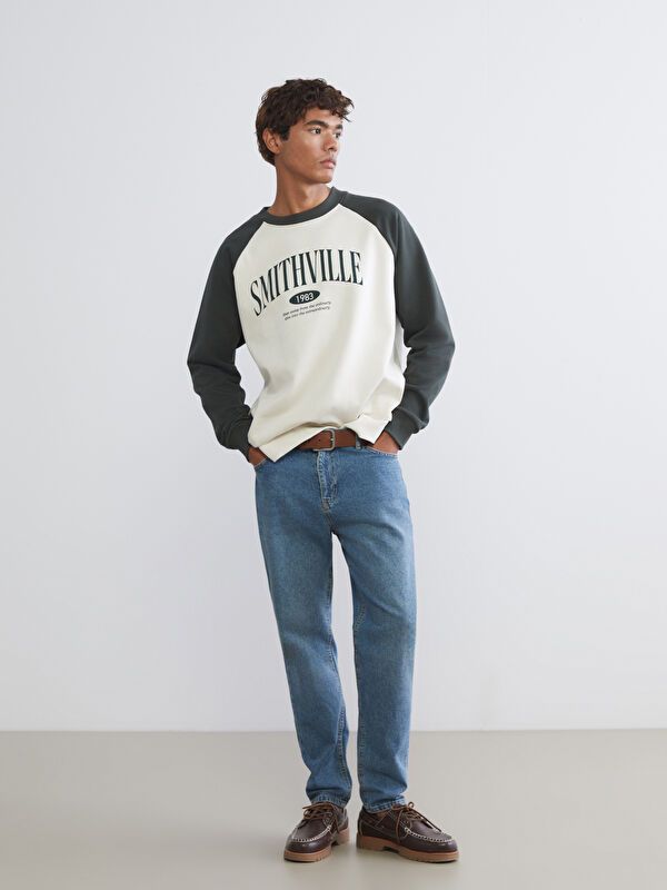 Moudda LC Waikiki - Sweatshirt en jersey couleur Beige pâle pour hommes - Tunisie 2