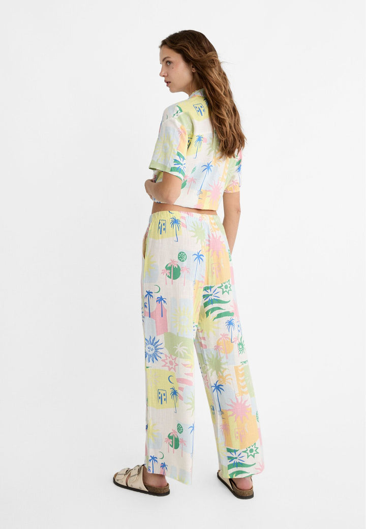 Moudda STRADIVARIUS - Pantalon Pull-On Imprimé - Tunisie 5