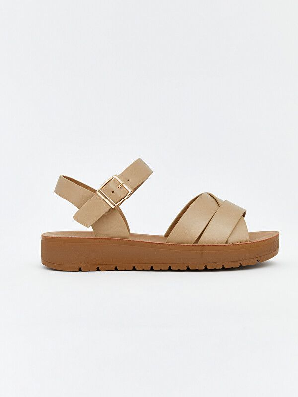 Moudda LC Waikiki - Sandales pour Femme couleur  Beige - Tunisie 2