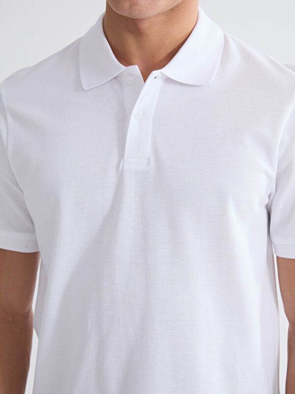 Moudda LC Waikiki - T-shirt col polo basique manches courtes en jersey pour Homme - Tunisie 3