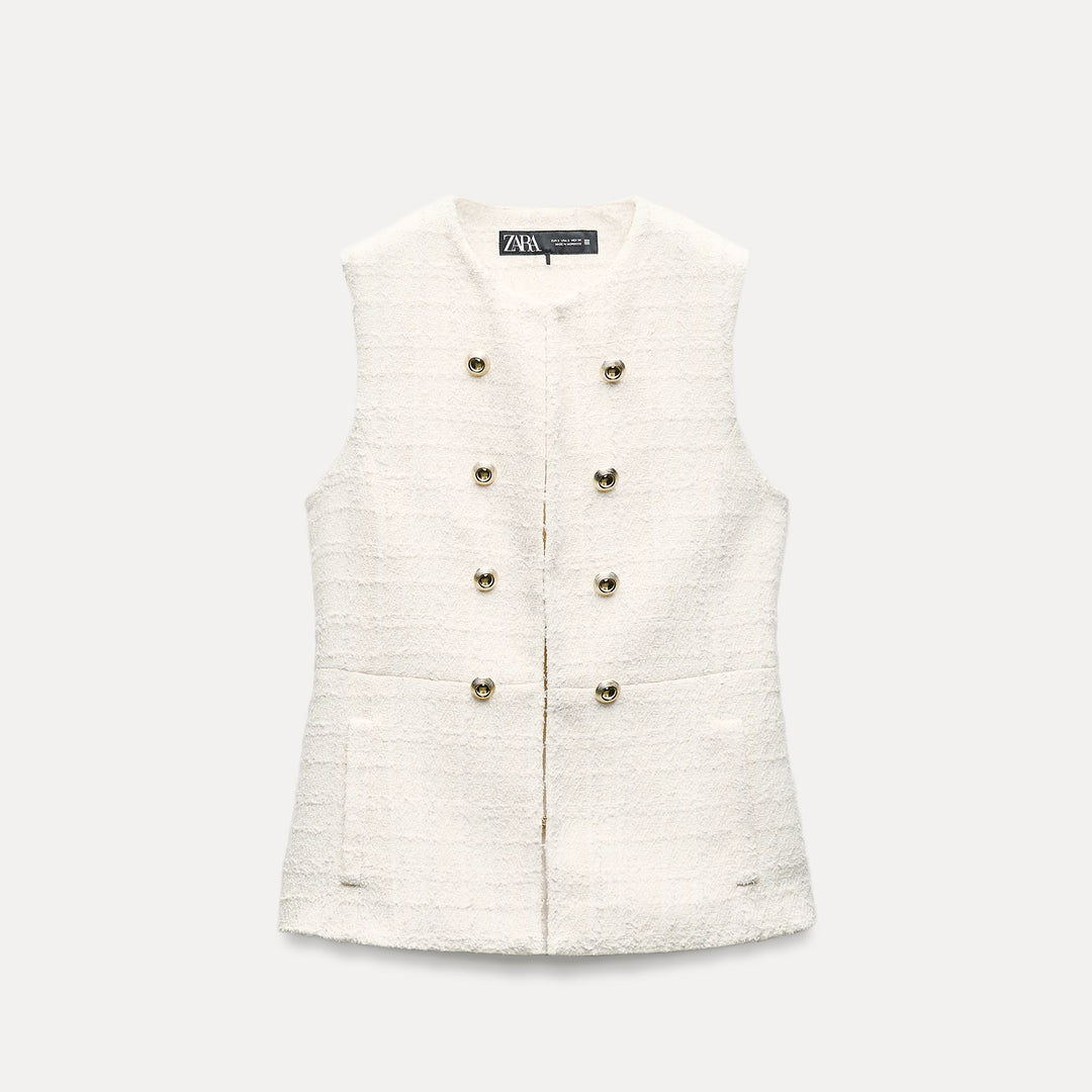 Moudda ZARA - Gilet Long Texturé - Tunisie 2