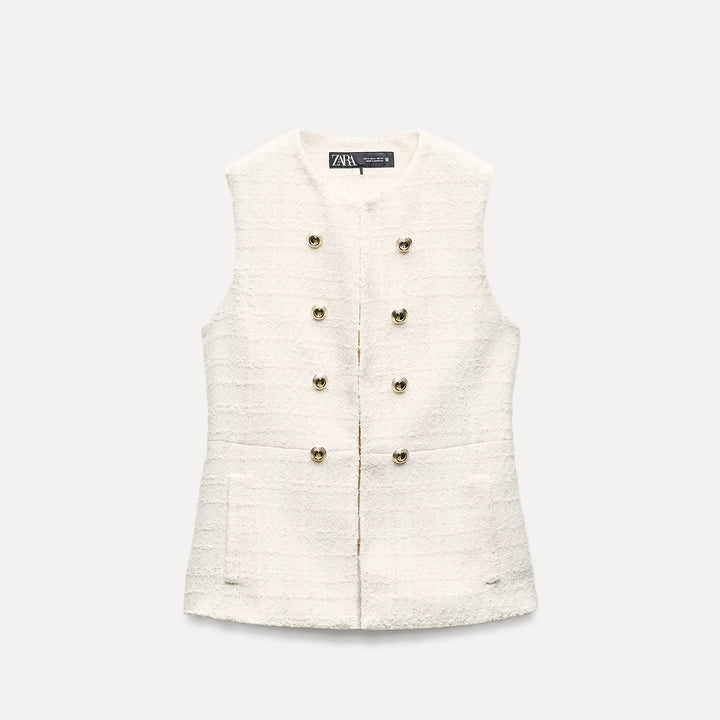 Moudda ZARA - Gilet Long Texturé - Tunisie 2