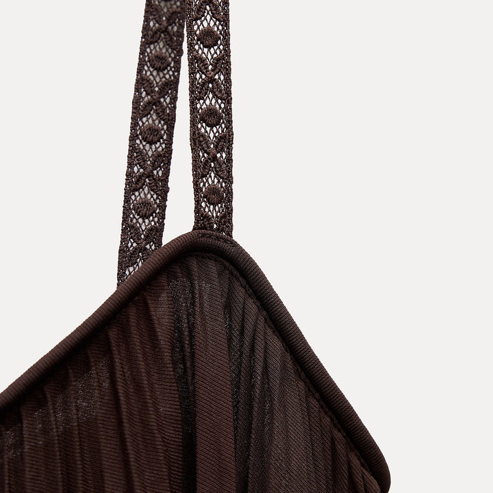 Moudda ZARA - Top à Bretelles Plissé (Ensemble) - Tunisie 3