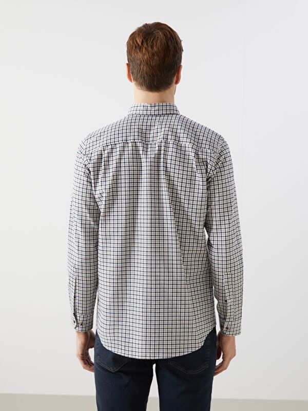 Moudda LC Waikiki - Chemise à carreaux tissée à manches longues pour Hommes - Tunisie 4