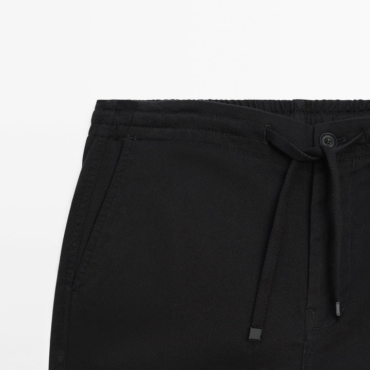 Moudda Massimo Dutti - Pantalon jogging coupe ajustée détail coutures - Tunisie 4