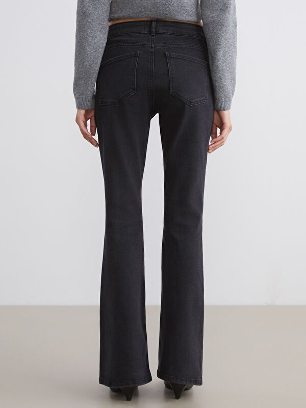 Moudda LC Waikiki - Pantalon jean tissé basique Femme Rodéo noir+m - Tunisie 4