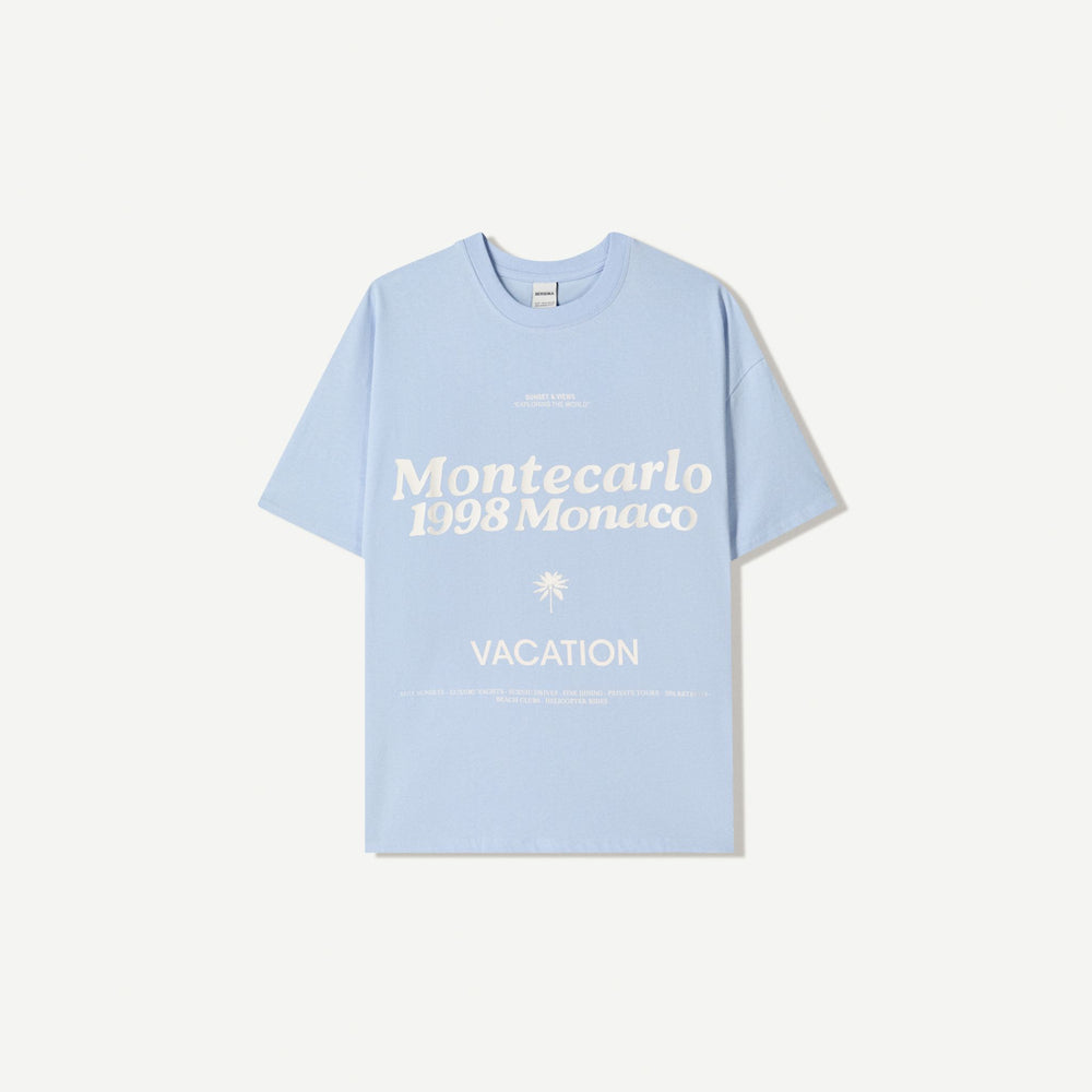 Moudda BERSHKA - T-Shirt - Imprimé LA/Montecarlo/Venice - Tunisie 2