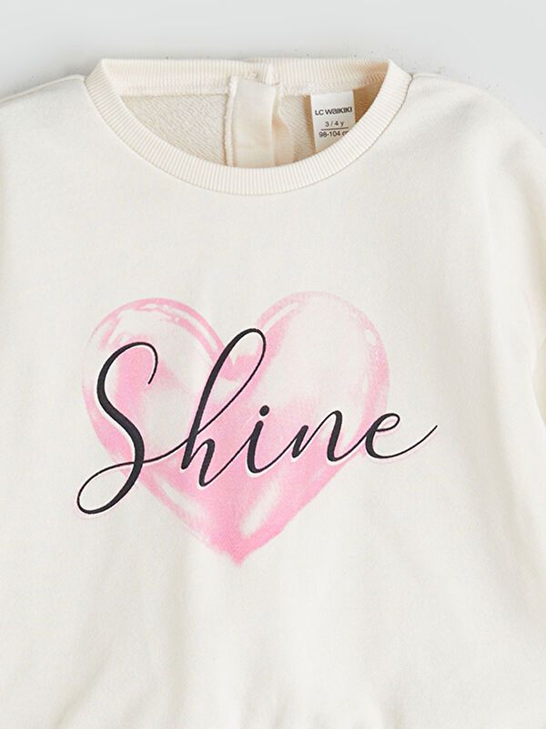 Moudda LC Waikiki - Sweatshirt en jersey Fille Crème - Tunisie 3