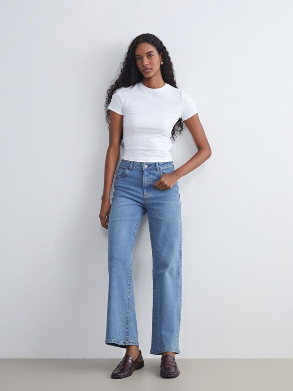 Moudda LC Waikiki - pantalon en jean tissé pour Femmes - Tunisie 1