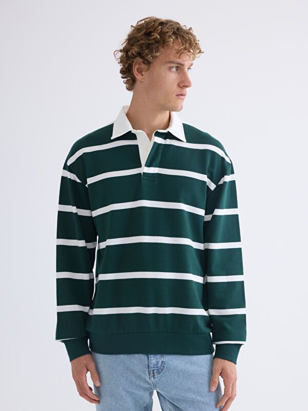 Moudda LC Waikiki - Sweatshirt en jersey Homme Vert foncé - Tunisie 1