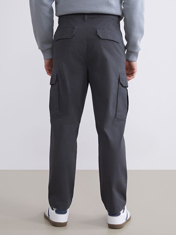 Moudda LC Waikiki - Pantalon cargo tissé Homme Anthracite - Tunisie 4