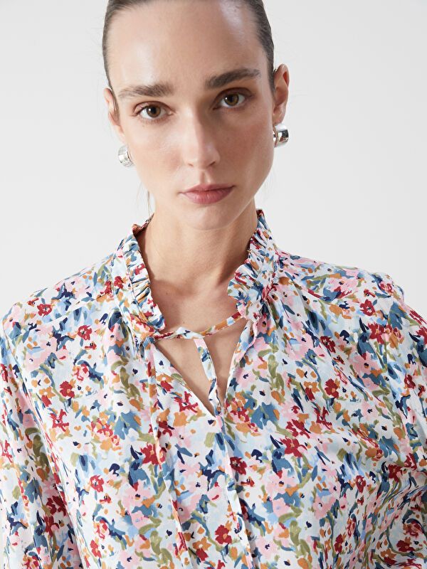 Moudda LC Waikiki - Chemise tissée imprimée cv à manches longues pour Femmes - Tunisie 3