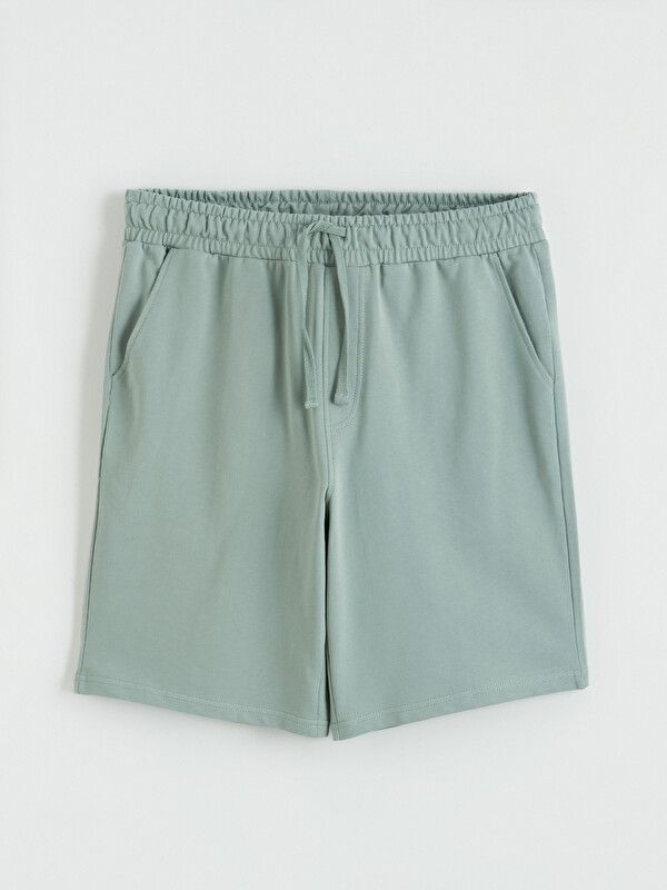 Moudda LC Waikiki - Short / Bermuda basique en jersey pour Homme couleur Vert terne - Tunisie 1