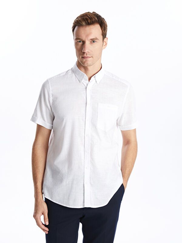 Moudda LC Waikiki - Chemise manches courtes en tissu pour Homme - Tunisie 1