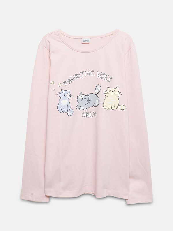 Moudda LC Waikiki - Sous-vêtement jersey pyjama manches longues milieu pour Filles - Tunisie 2