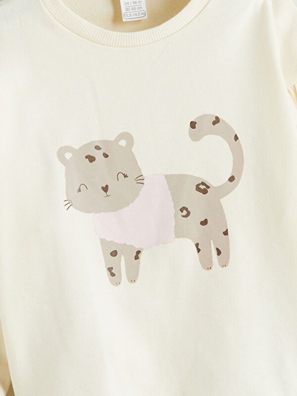 Moudda LC Waikiki - Ensemble en jersey Fille Crème - Tunisie 3