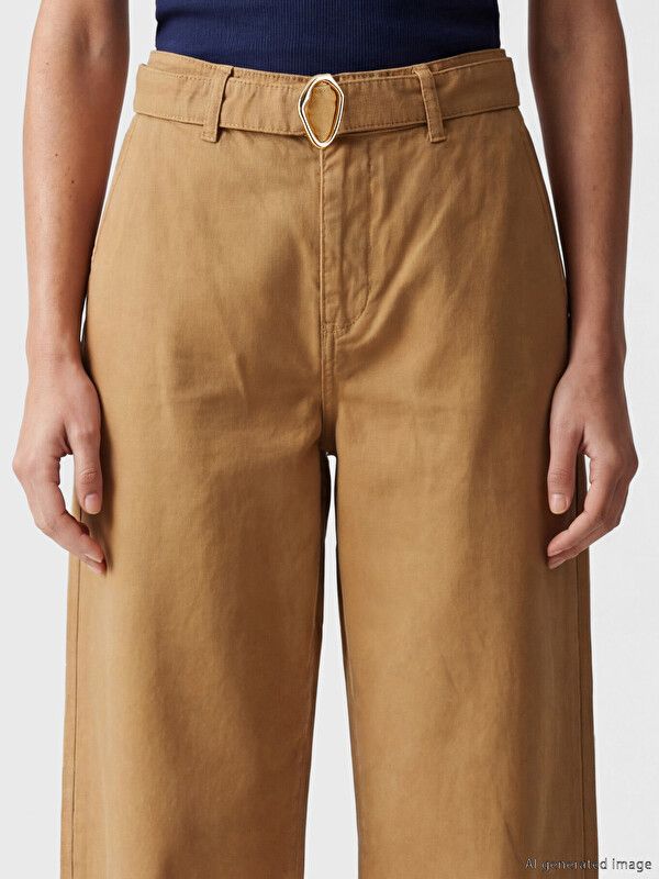 Moudda LC Waikiki - Jean basique en denim pour Femme couleur Camel - Tunisie 3