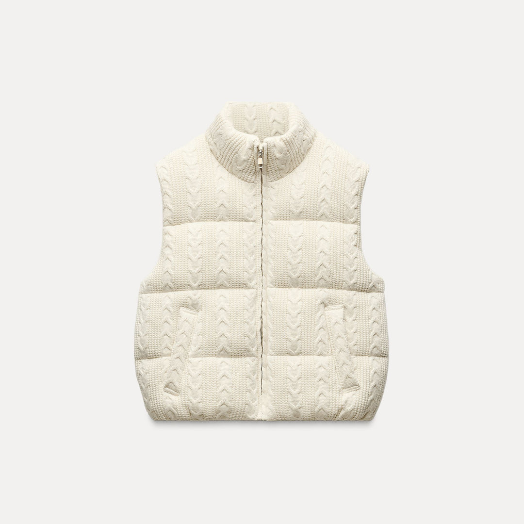 Moudda ZARA - Gilet en Maille à Torsades - Tunisie 1