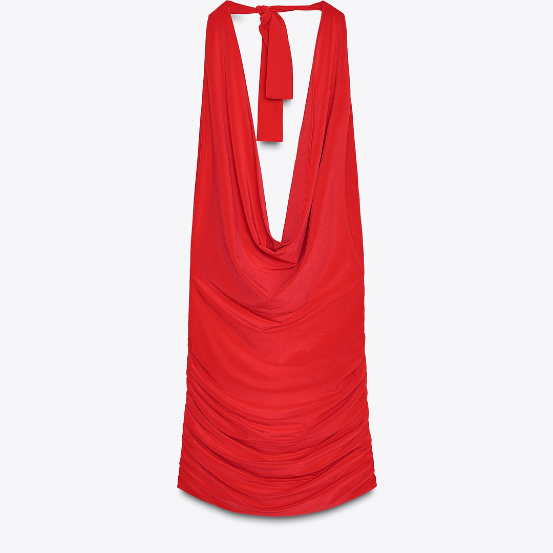 Moudda ZARA - Robe Mini - Fronces & Tissu Fluide - Tunisie 1
