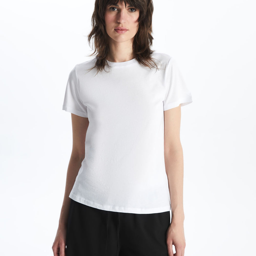 Moudda LC Waikiki - Body jersey manches courtes Femme Buxe blanc - Tunisie 2