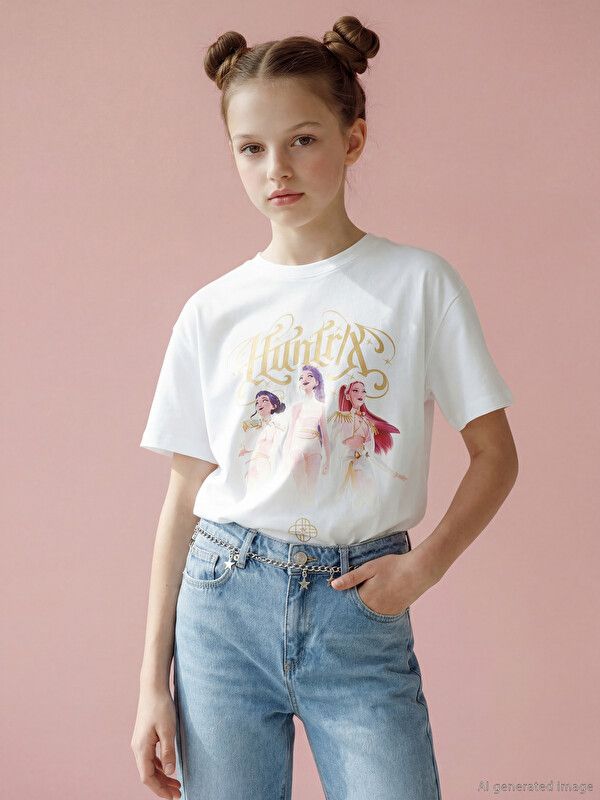 Moudda LC Waikiki - Body manches courtes en jersey - Sous licence pour Fille couleur Blanc - Tunisie 1