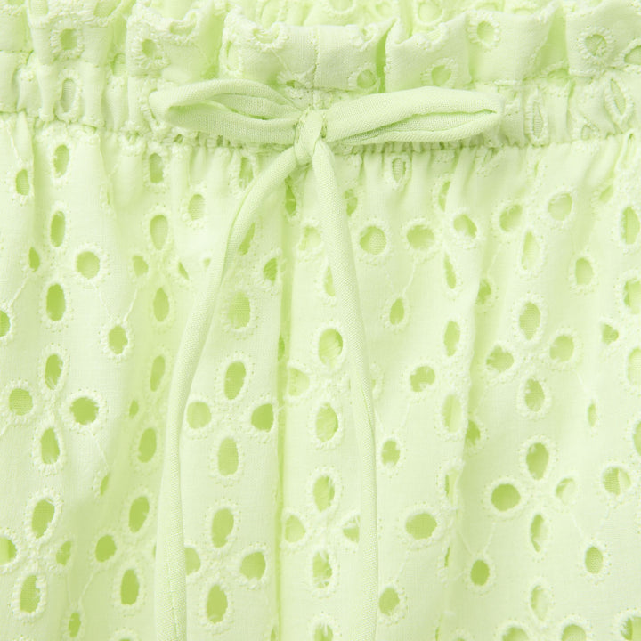 Moudda ZARA - Pantalon Fille - Schiffli & Vert Citron - Tunisie 3