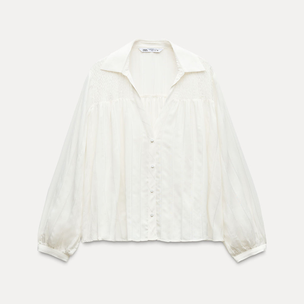 Moudda ZARA - Chemise Romantique à Rayures Légères - Tunisie 2